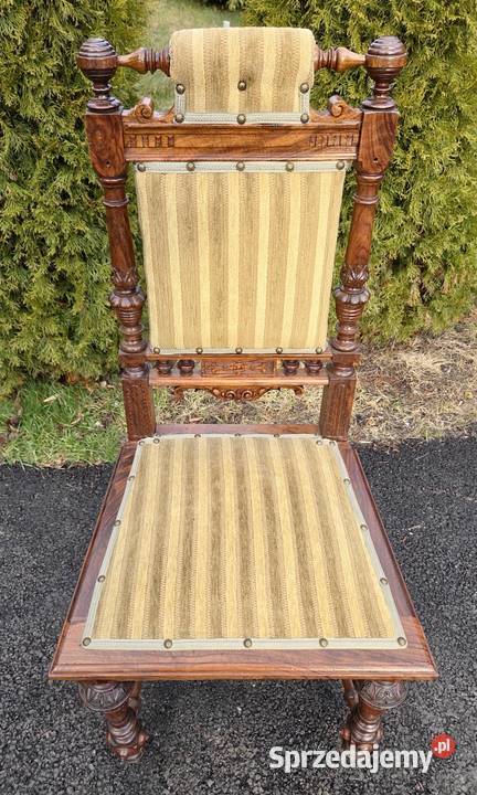 Piękny komplet czterech eklektycznych krzeseł sprzedam