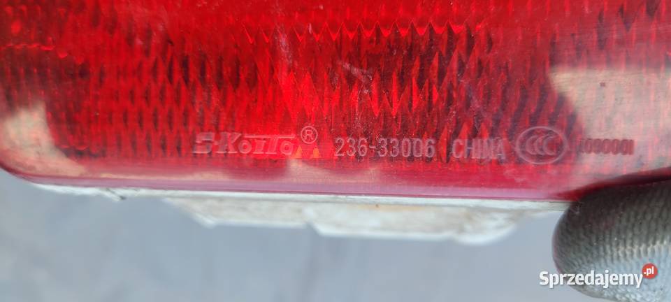 LAMPKA PRZECIWMGIELNA TYŁ NISSAN MICRA K13 LIFT Ruda Śląska