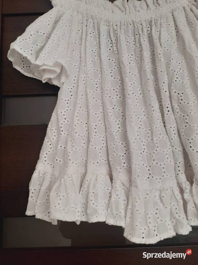 bluzka letnia biała S M Gdańsk