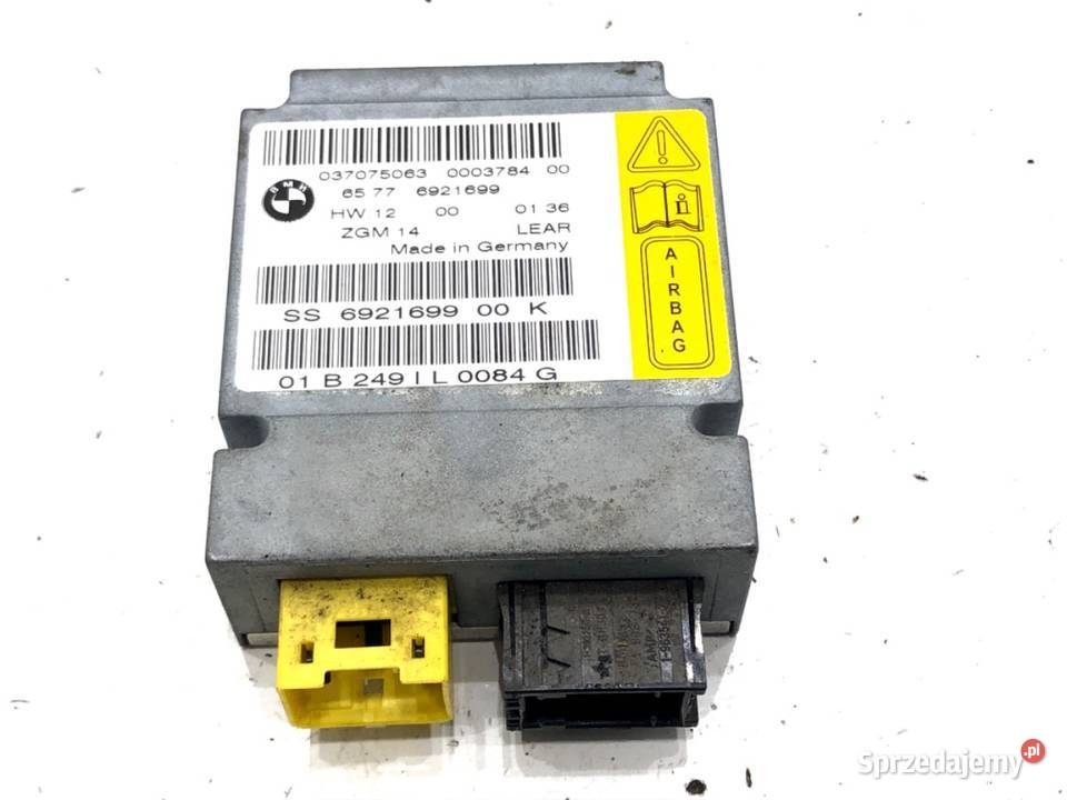 SENSOR AIRBAG BMW E65 6921699 0109 CZUJNIK osobowe podkarpackie