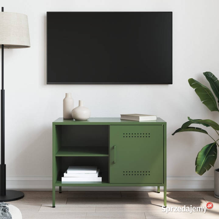 Szafka pod telewizor oliwkowa 68x39x505 stalowa RTV sprzedam
