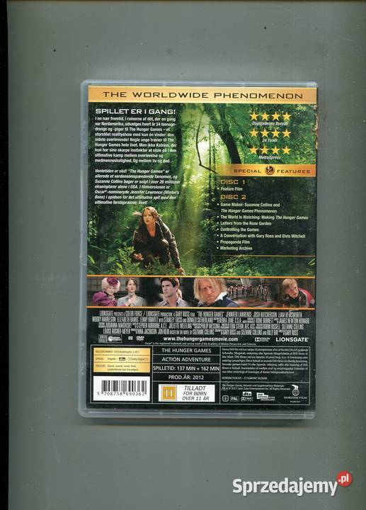 The Hunger Games Film DVD Filmy Szczecin