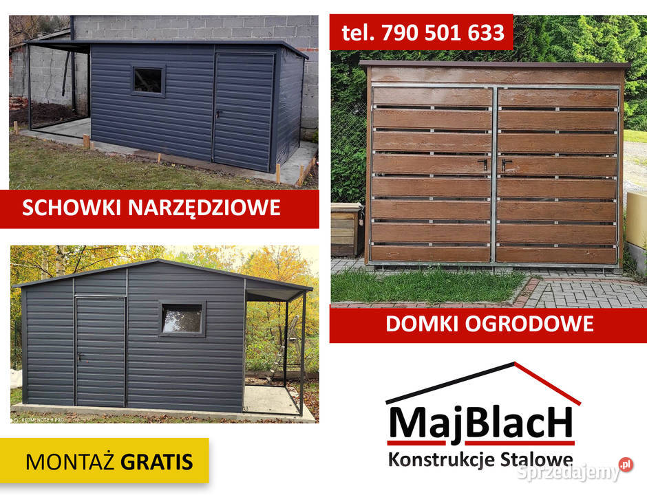 Wiata Śmietnikowa Altana ogrodowa Garaż Blaszany Brzesko