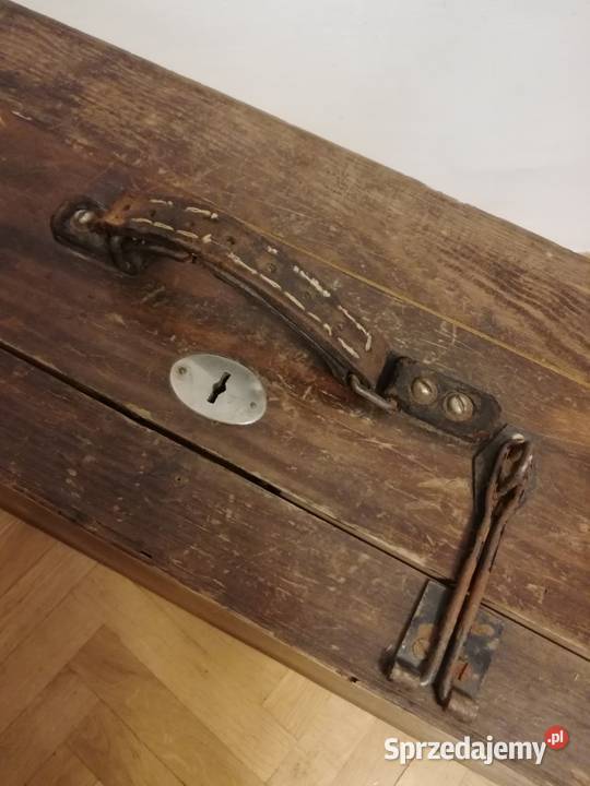 Drewniany Kufer Antyk Antyki