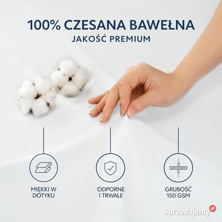 Prześcieradło z gumką DREAMZIE bawełna 80 x 200 śląskie Zawiercie
