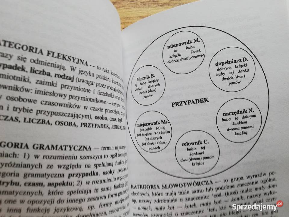 Mały słownik terminów gramatycznych rzeczowników miękka Kraków sprzedam