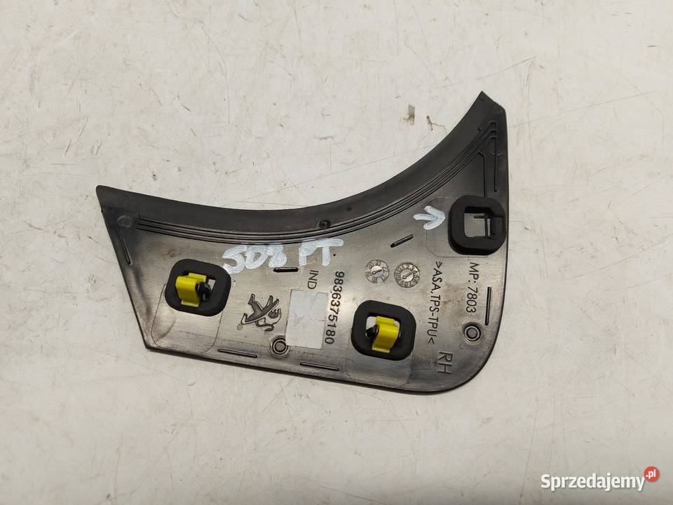 PEUGEOT 508 II Osłona błotnika tył prawa GT