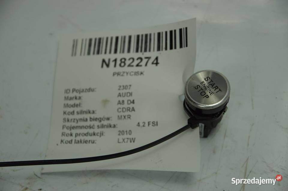 PRZYCISK AUDI A8 D4 4H1905217A kujawsko-pomorskie Lipno