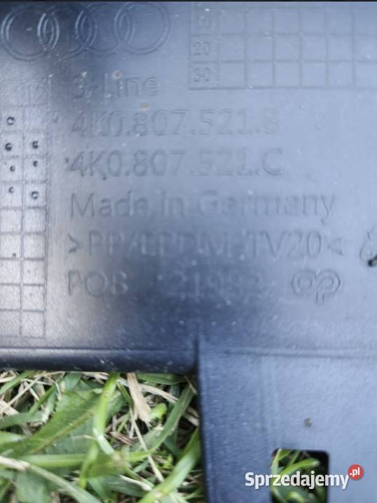 Audi A6 C8 SLine Spoiler Dyfuzor tył 4K0807521B osobowe świętokrzyskie Skarżysko-Kamienna