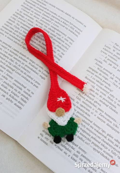 Skrzat wykonany na szydełku zakładka do książki Łask sprzedam