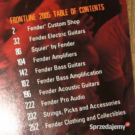 Fender Frontline 2005 katalog sprzedam