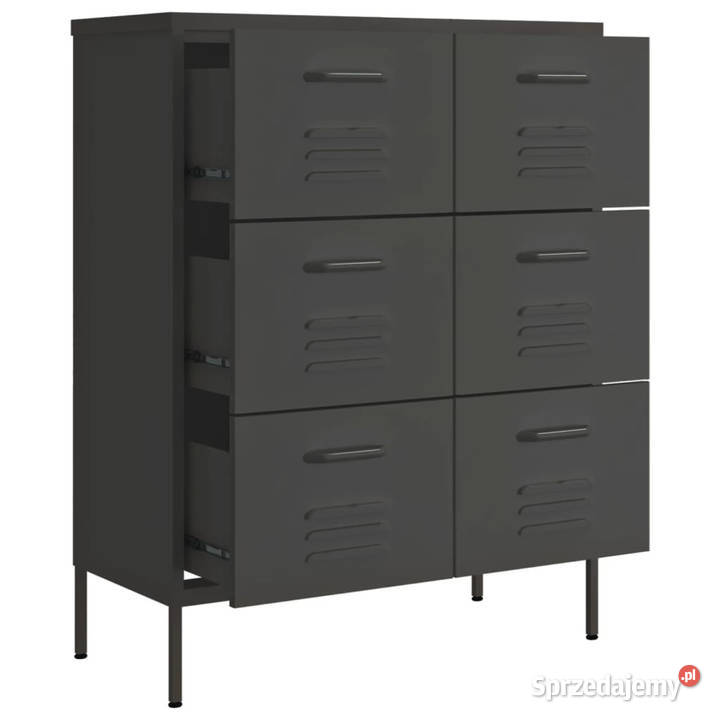 Szafka z szufladami antracytowa 80x35x1015 Pozostałe Warszawa