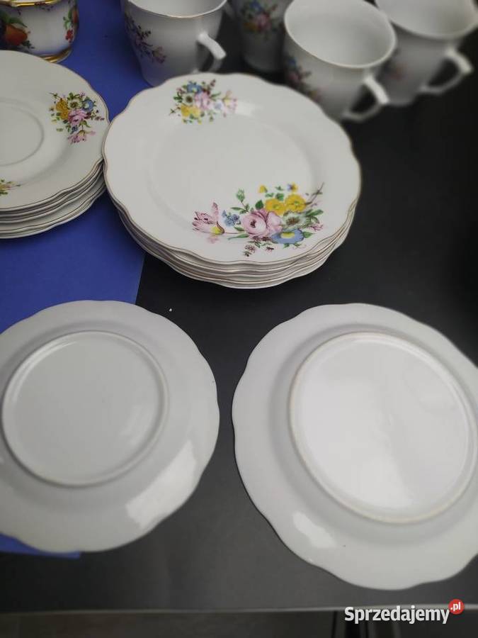 Serwis 6 Osob Porcelana i szkło