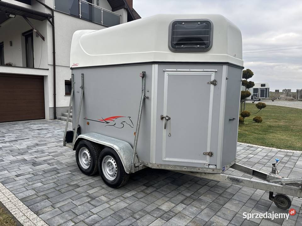 Przyczepa do przewozu 2 koni dmc 1300 kat B Mokra