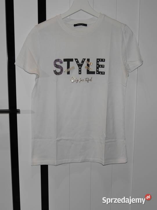 Mohito bluzeczka cyrkonie koraliki perełki 36 S Wrocław