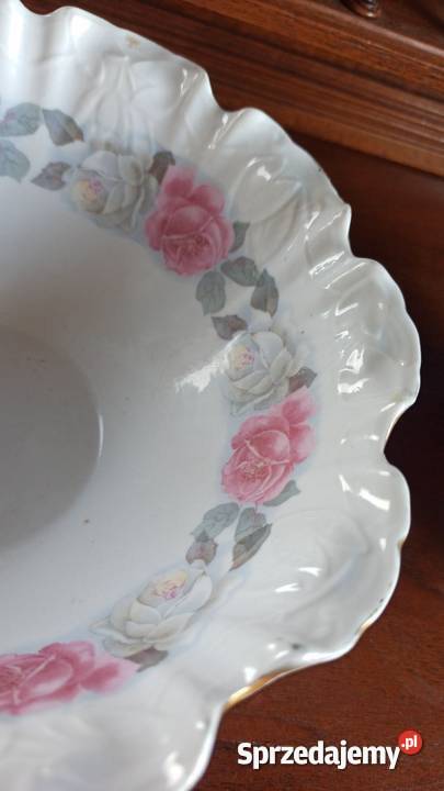 Miseczka patera Silesia Secesja 1915 1938 r Róże Gdańsk