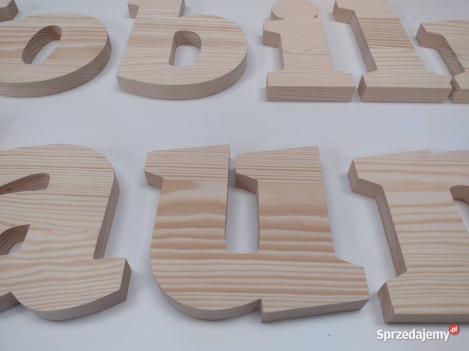 litery drewniane Inicjały ślubne wesele ślub Wyposażenie wnętrz