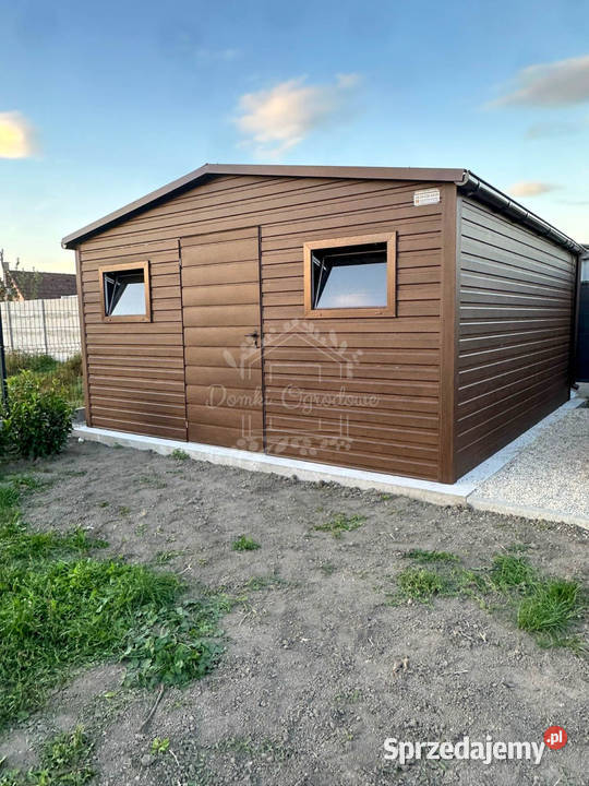 Domek Ogrodowy 5x4m 2x okno Drewnopodobny Dach