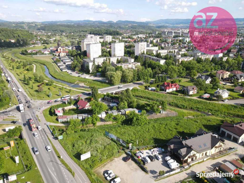 Działka pod komis samochodowy plac magazyn Nowy Sącz sprzedam