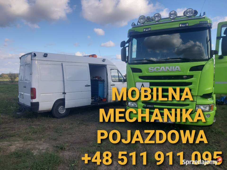 Mobilny warsztat mechanika pojazdowa ciężarowe Lipno