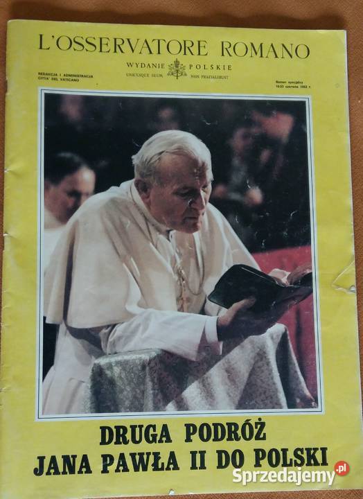 Papież Jan Paweł II Druga podróż do Polski.