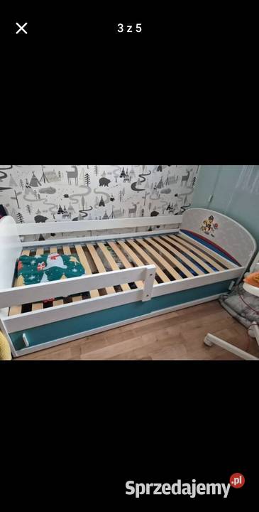 Łóżko stolik z krzesłem Sochaczew