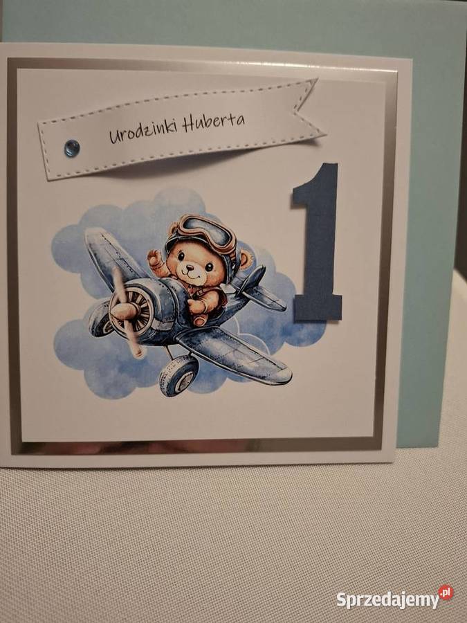 Kartka z okazji 1 urodzin w kopercie Strzebiń