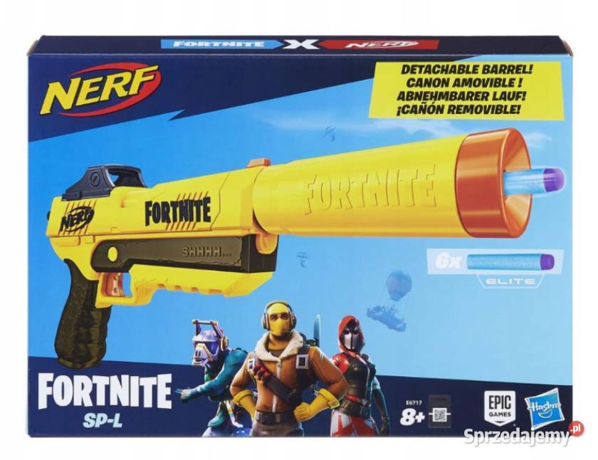 NERF FORTNITE SNEAKY SPRINGER PISTOLET STRZAŁKI Pozostałe łódzkie Aleksandrów Łódzki