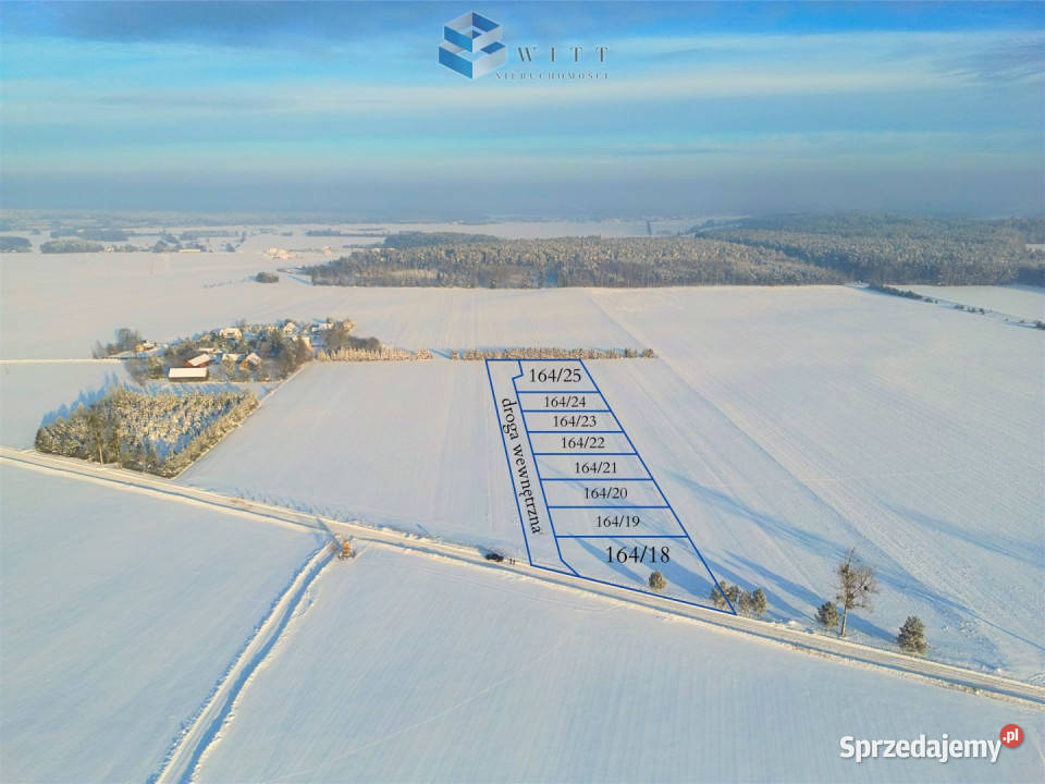 Działka 1680m2 Radomin budowlana Sprzedaż warmińsko-mazurskie sprzedam