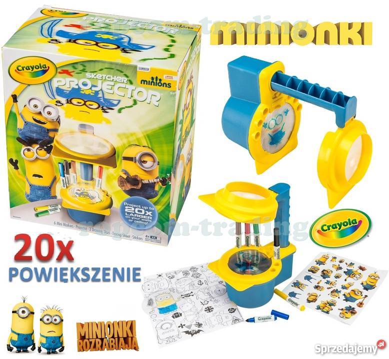 Crayola MINIONKI Projektor na Ścianę Rzutnik do Mogilany