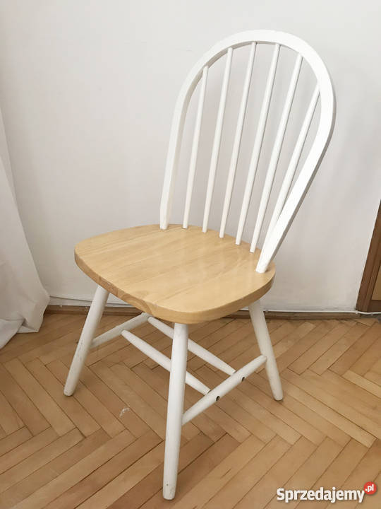 Krzesło patyczak unikat vintage prl białe Warszawa