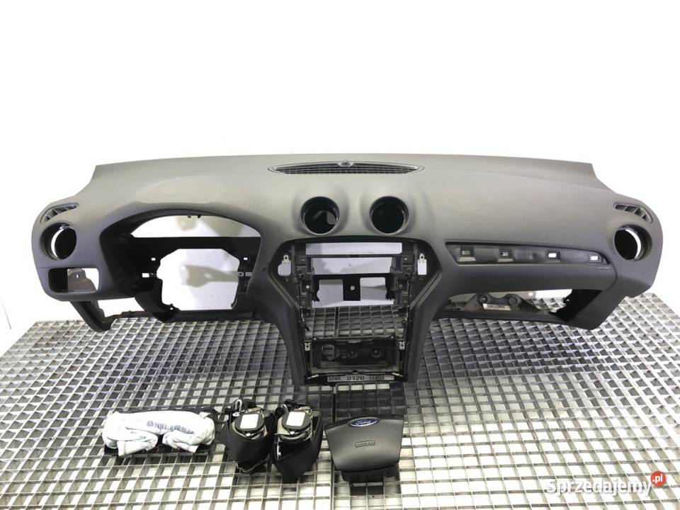 KOKPIT PODUSZKI PASY KOMPLET FORD MONDEO MK4