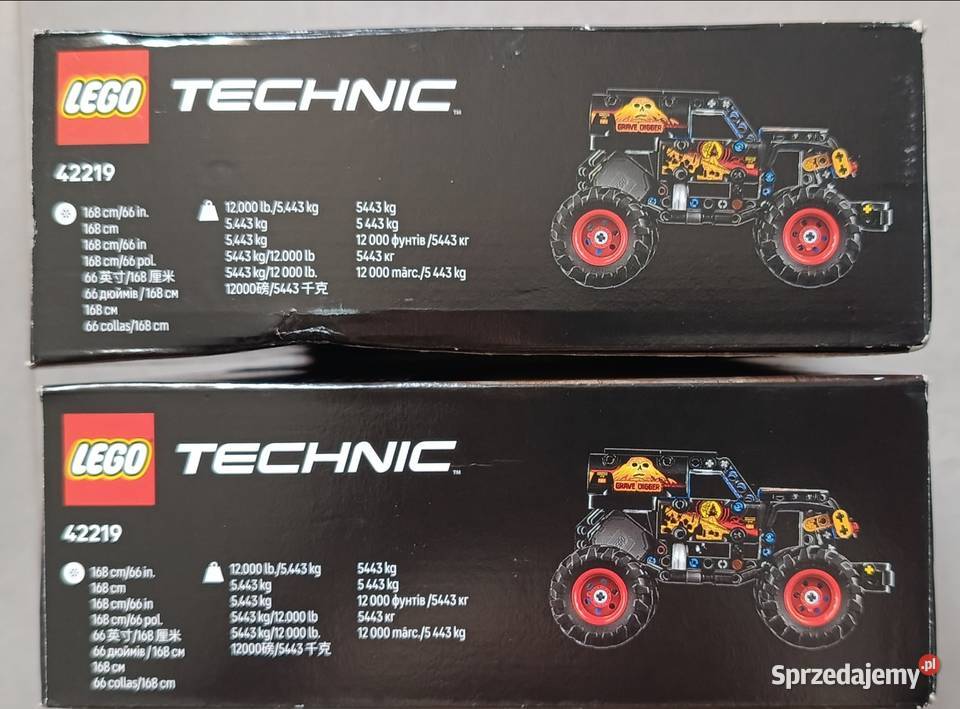 LEGO TECHNIC Monster Jam Grave Digger ogień i Ełk