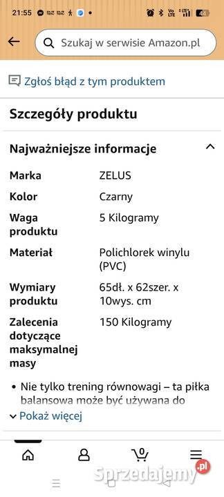 Piłka do ćwiczeń