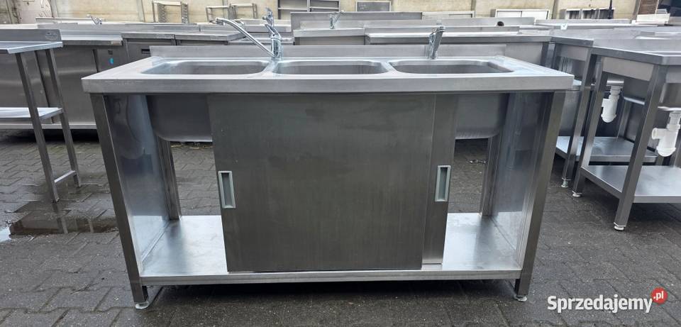 Zlew 3 Komorowy z Szafką Drzwi Suwane 1506085 Nowe Skalmierzyce sprzedam