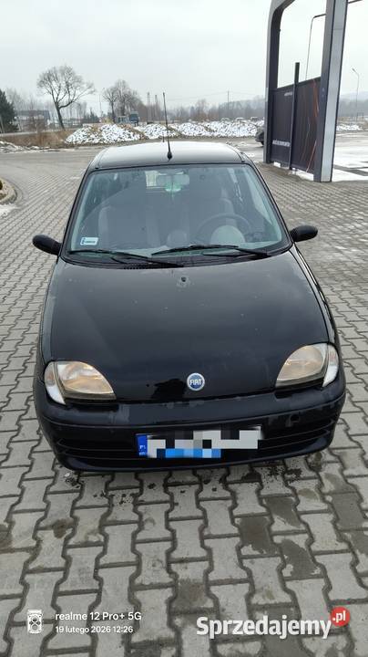 Fiat Seicento 11mpi 2005r czarny Brzostek