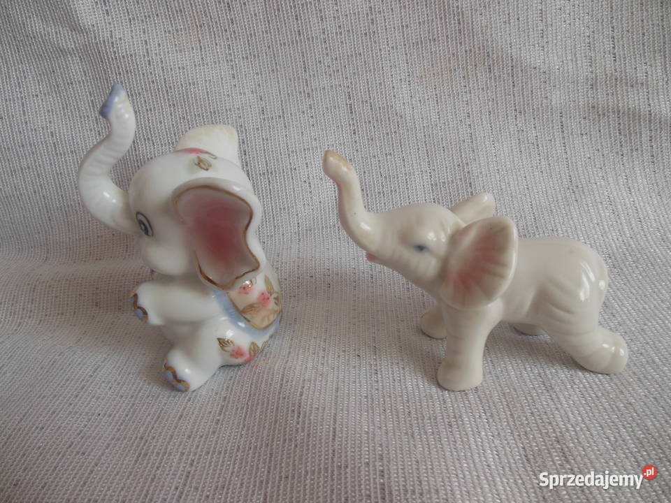 Figurki słoniki porcelanowe 2 Kielce