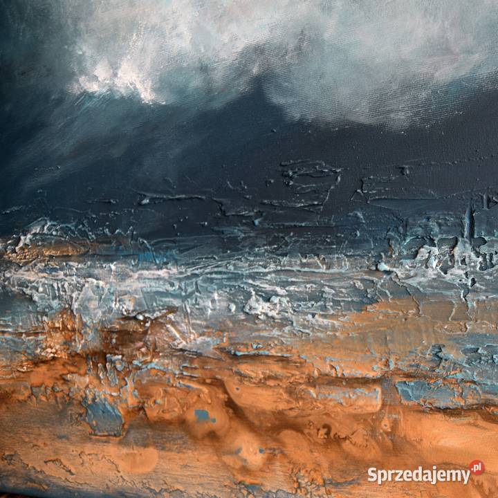 Burzowe niebo nowoczesny pejzaz morski obraz Malbork