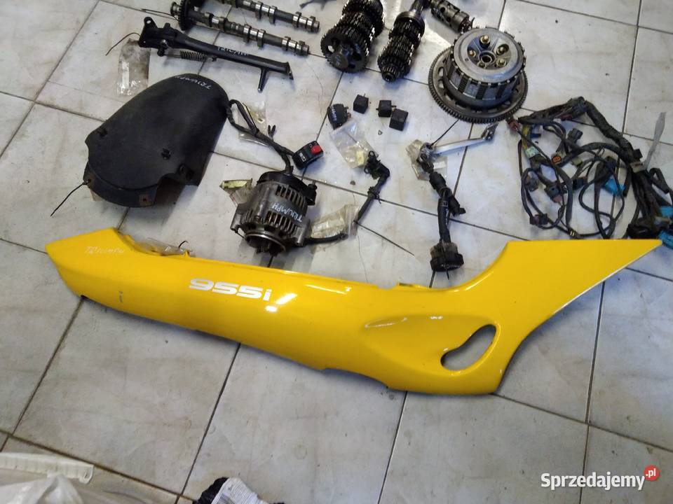 Triumph 955i części wałki owiewki skrzynia dolnośląskie Jelenia Góra