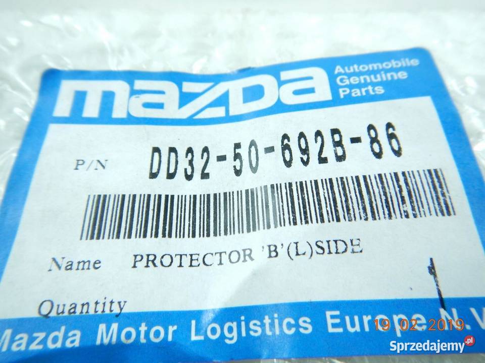 LISTWA DRZWI MAZDA 2 II LEWY TYŁ ORYGINAŁ