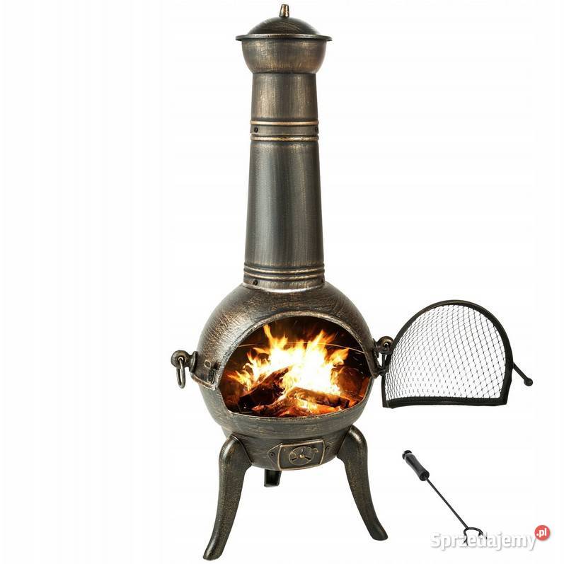 Ogrzewacz ogrodowy kominek tarasowy żeliwny łódzkie sprzedam