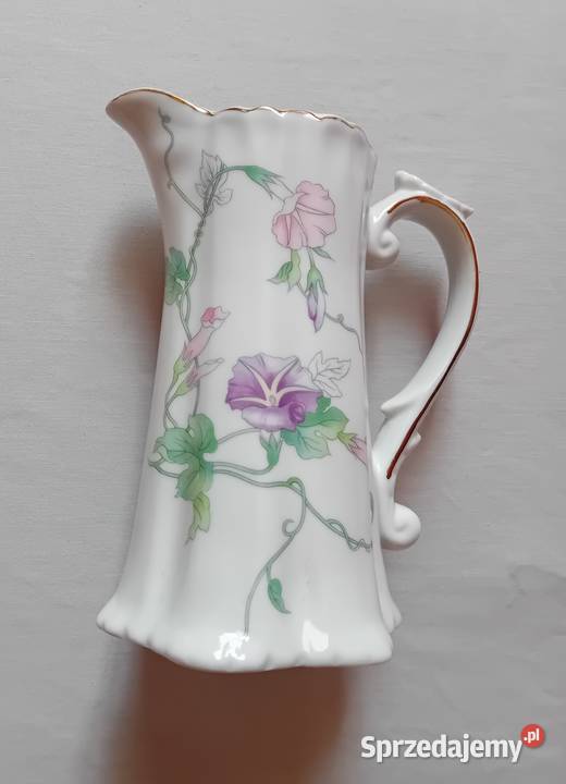 Secesyjny mlecznik porcelana śląska przełom XIX