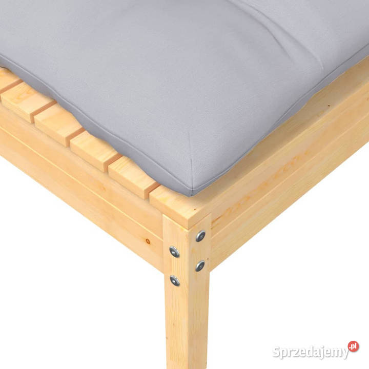 2osobowa sofa ogrodowa z szarymi poduszkami Warszawa sprzedam