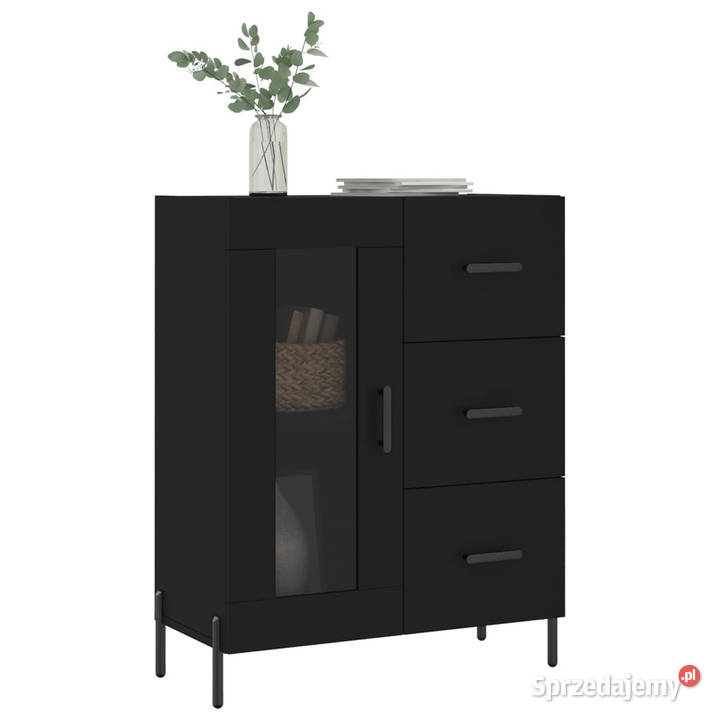 Szafka czarna 695x34x90 materiał drewnopochodny Warszawa