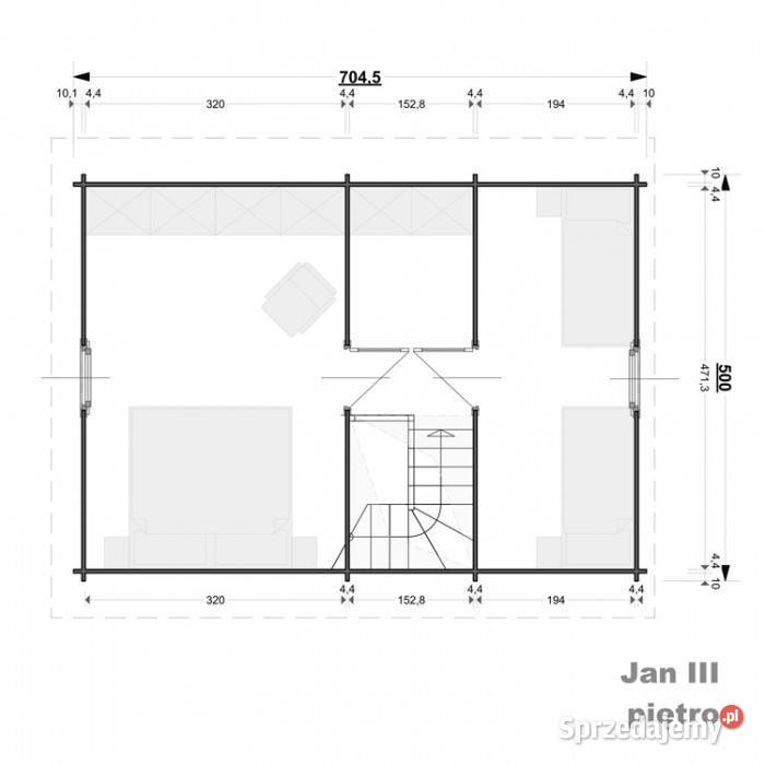 Drewniany domek całoroczny Jan III 65 27 m2 Mrągowo