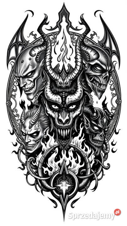 Projekty tatuażu szkice portrety Białopole