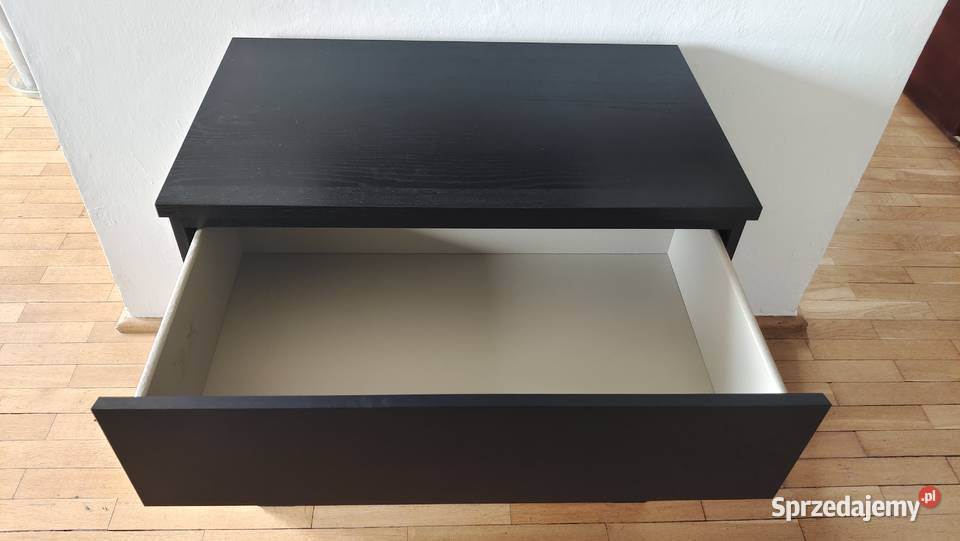 Komoda Malm Ikea 80 czarnobrązowa Warszawa