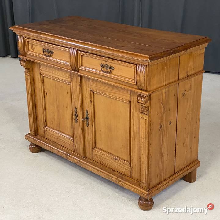Komoda sosnowa vintage rustykalna lite drewno Budno