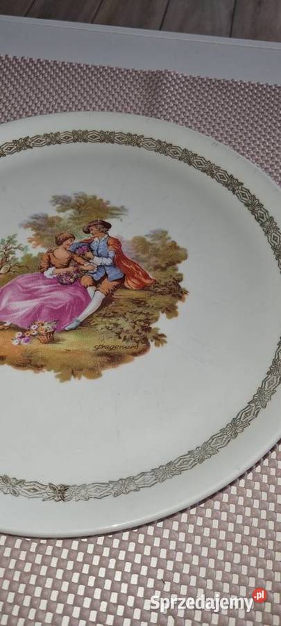 Talerz Scenka Para Dworska Fragonard Wola Podłężna sprzedam
