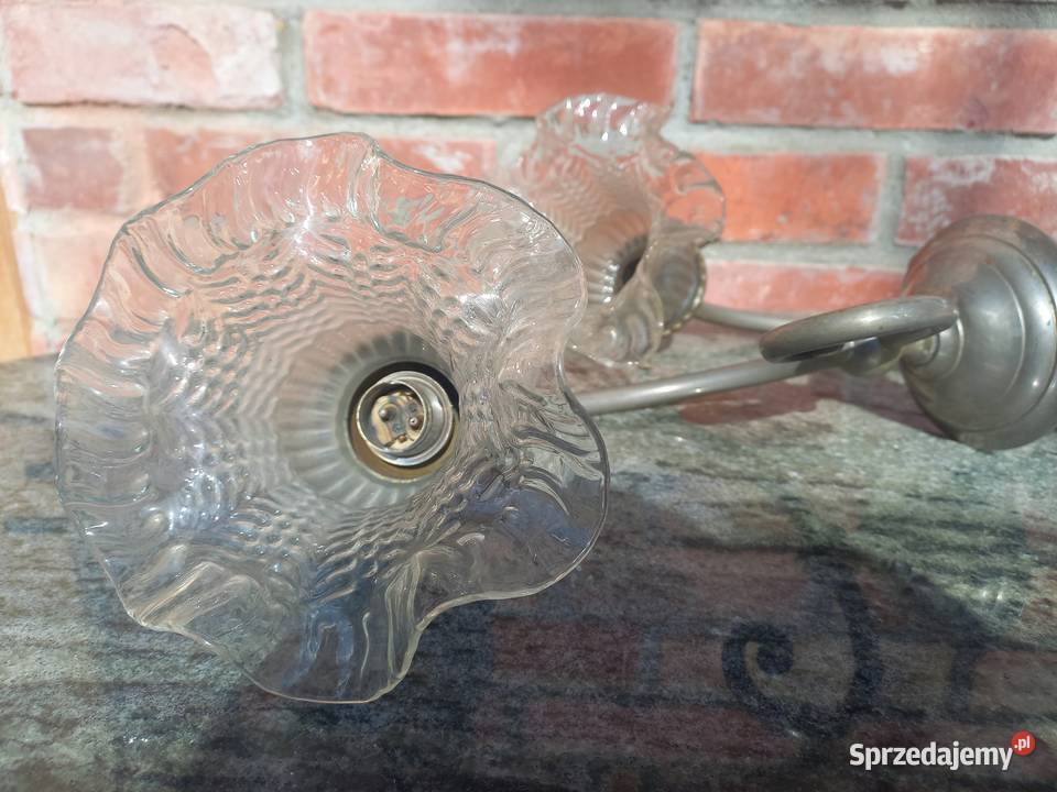 Kinkiet ścienny metalowy Lampka nocna Komplet 2 zachodniopomorskie Gawroniec